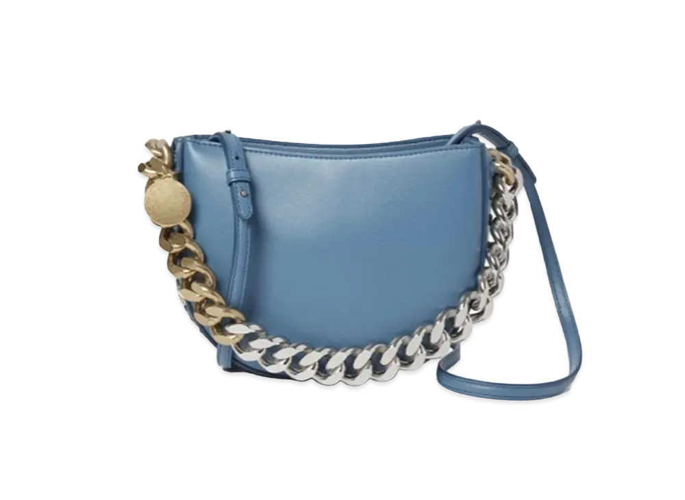 Stella McCartney Frayme Small Shoulder Bag "Teal"