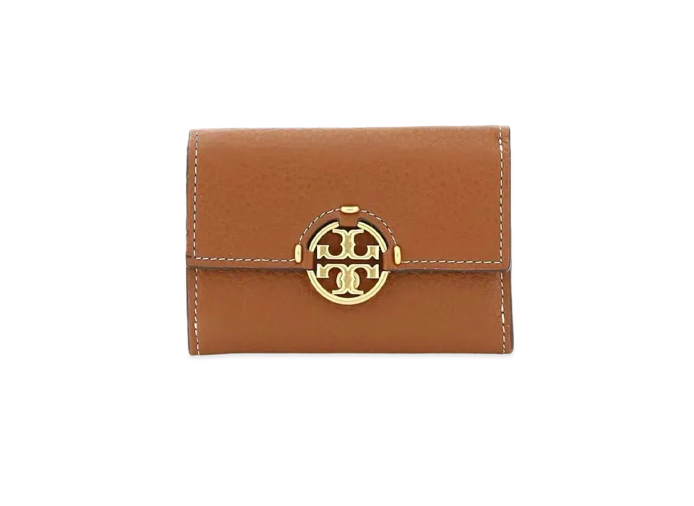 Tory Burch Miller Medium Flap Wallet "Light Umber"