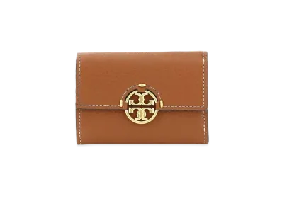 Tory Burch Miller Medium Flap Wallet "Light Umber"