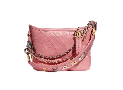 CHANEL Gabrielle De Chanel Small Hobo Bag Aged Calfskin & Calfskin "Pink"