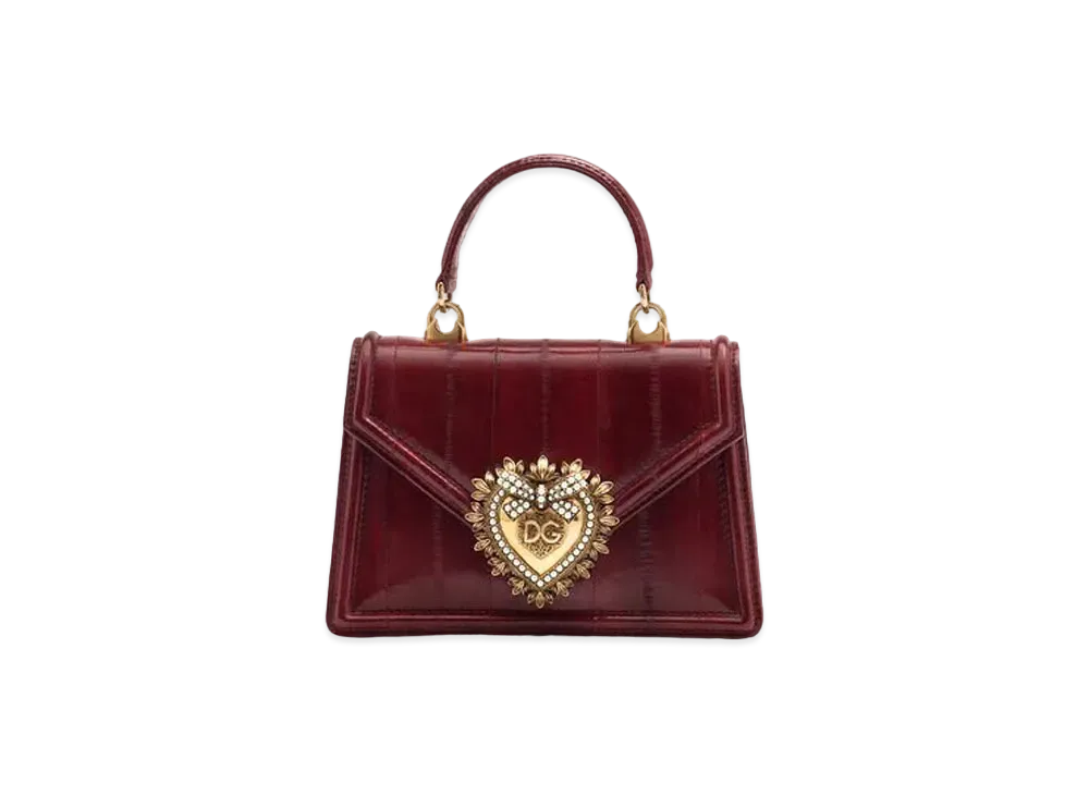 Dolce&Gabbana Devotion Bag Small Ear Skin "Red"