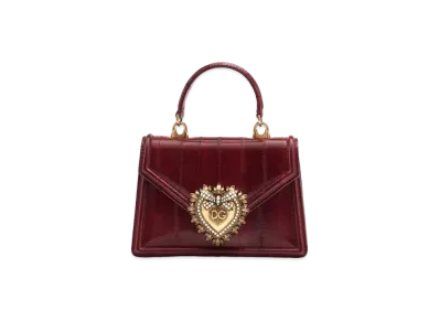 Dolce&Gabbana Devotion Bag Small Ear Skin "Red"