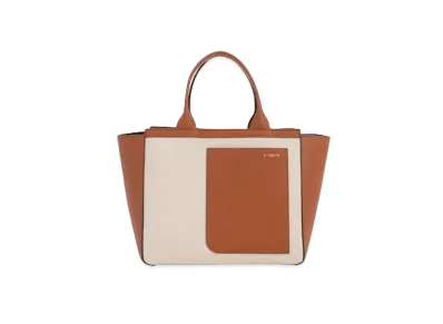 Valextra Shopping Mini Canvas Bag