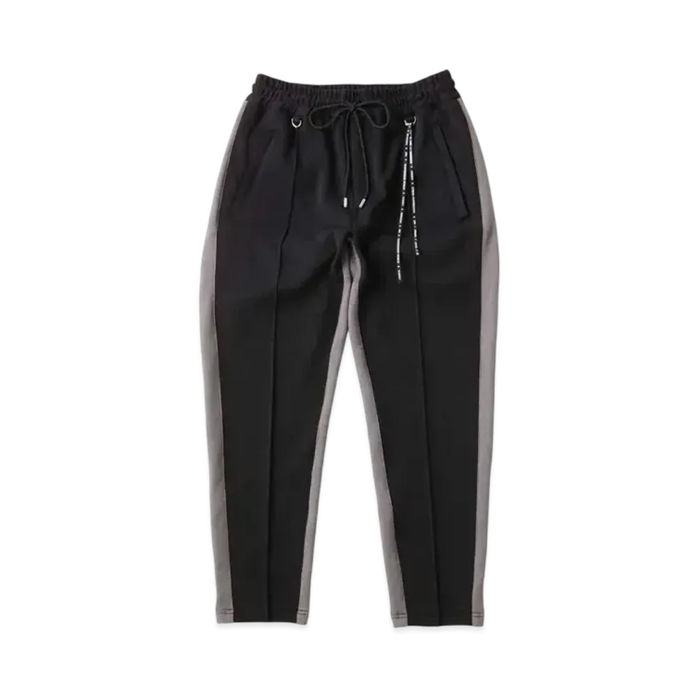 mastermind WORLD Side Line Track Pants "Black Gray"
