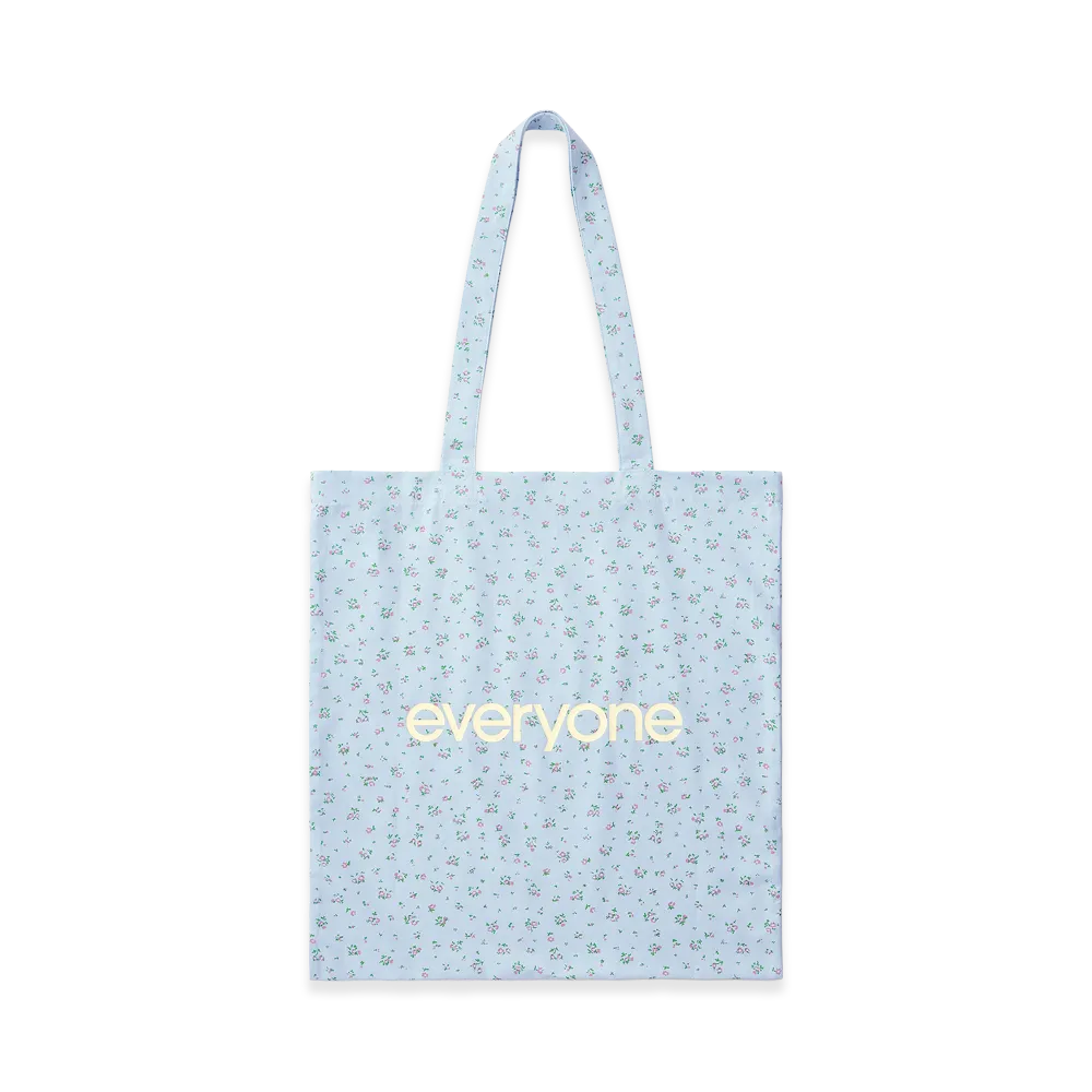 everyone Flower Logo Tote Medium "Sax"