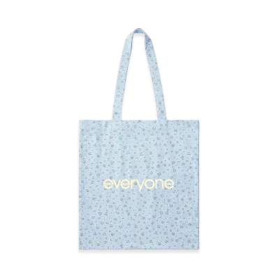 everyone Flower Logo Tote Medium "Sax"