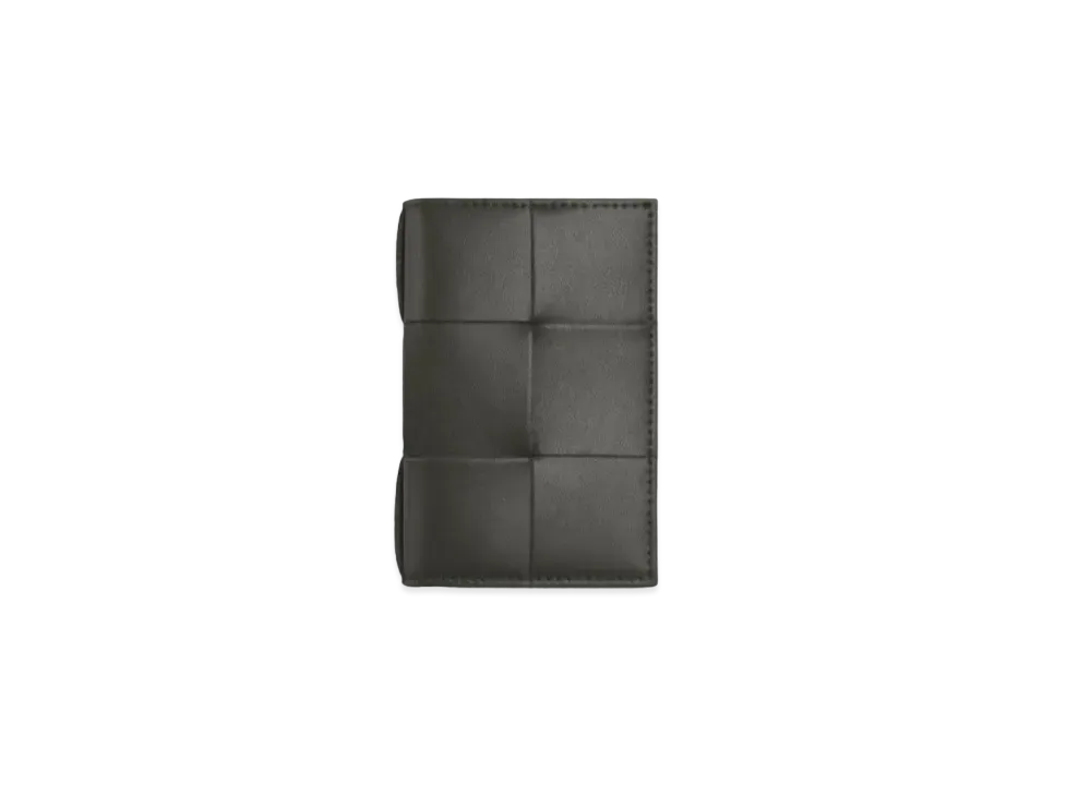 Bottega Veneta Flap Card Holder "Light Graphite"