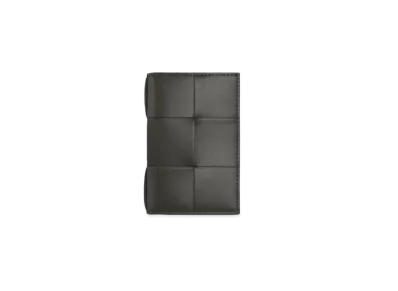 Bottega Veneta Flap Card Holder "Light Graphite"