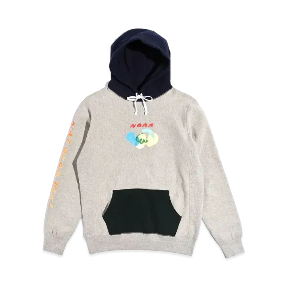Noah Not Dead Yet! Color Block Hoodie "Heather Grey"