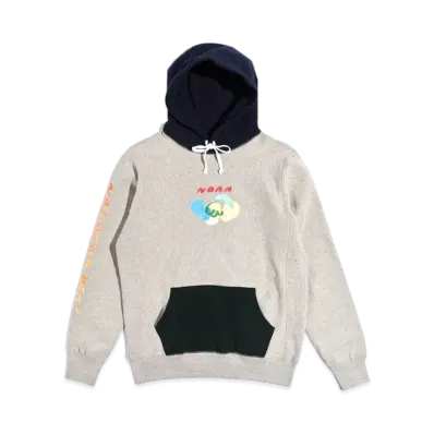 Noah Not Dead Yet! Color Block Hoodie "Heather Grey"