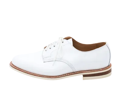 SANDERS Military Officer Shoe 266 Polished Leather "White" 1303M