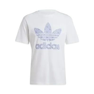 adidas Classic Monogram Graphic Short Sleeve T-Shirt "White/Dust Purple"