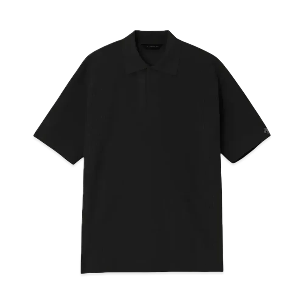 DESCENTE ALLTERRAIN Fusion Knit Polo Shirt "Black"