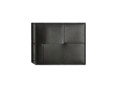 Bottega Veneta Money Clip Wallet "Light Graphite"