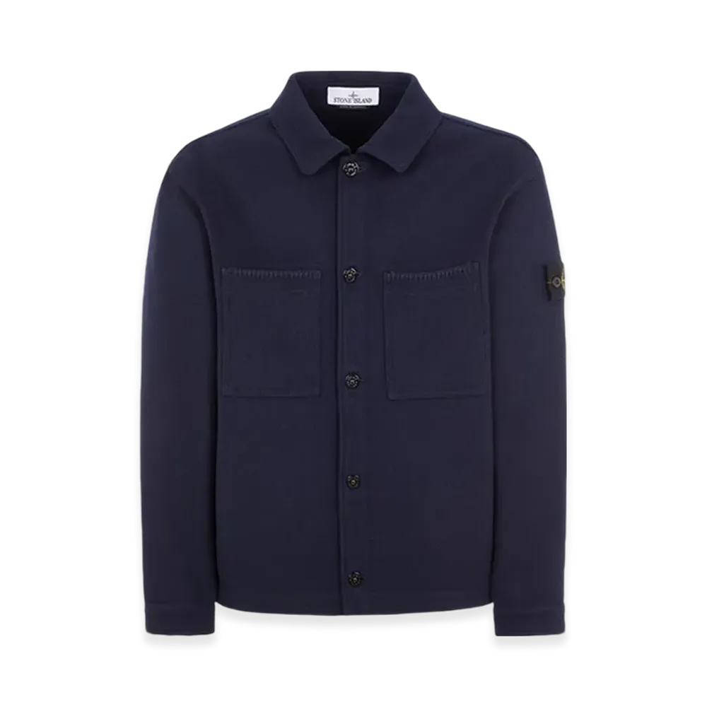 Stone Island Q1030 Panno Speciale Shirt Jacket - 23FW "Marine Blue"