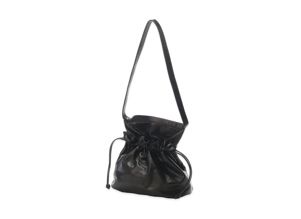 Yohji Yamamoto Y's OIL SOFT LEATHER LEATHER MINI SHOULDER "Black"
