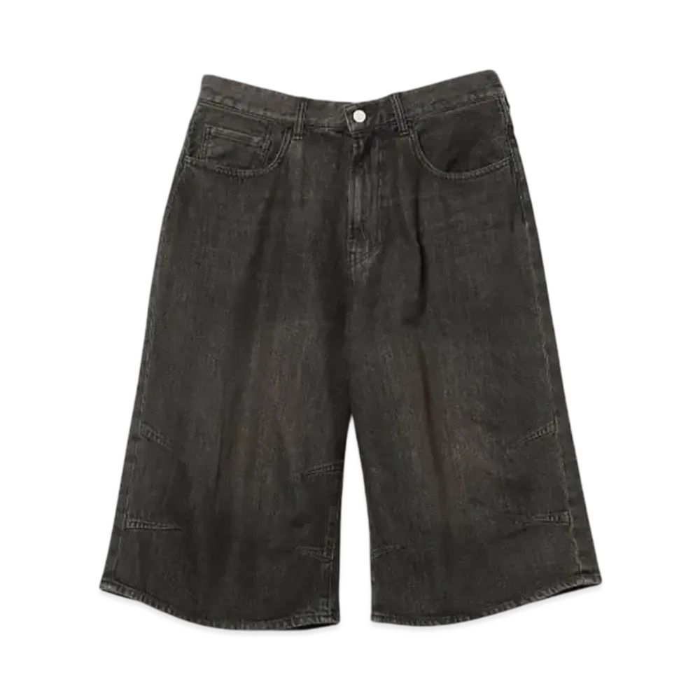 BEAMS 5 Pocket 3/4 Length Denim Pants "Black"
