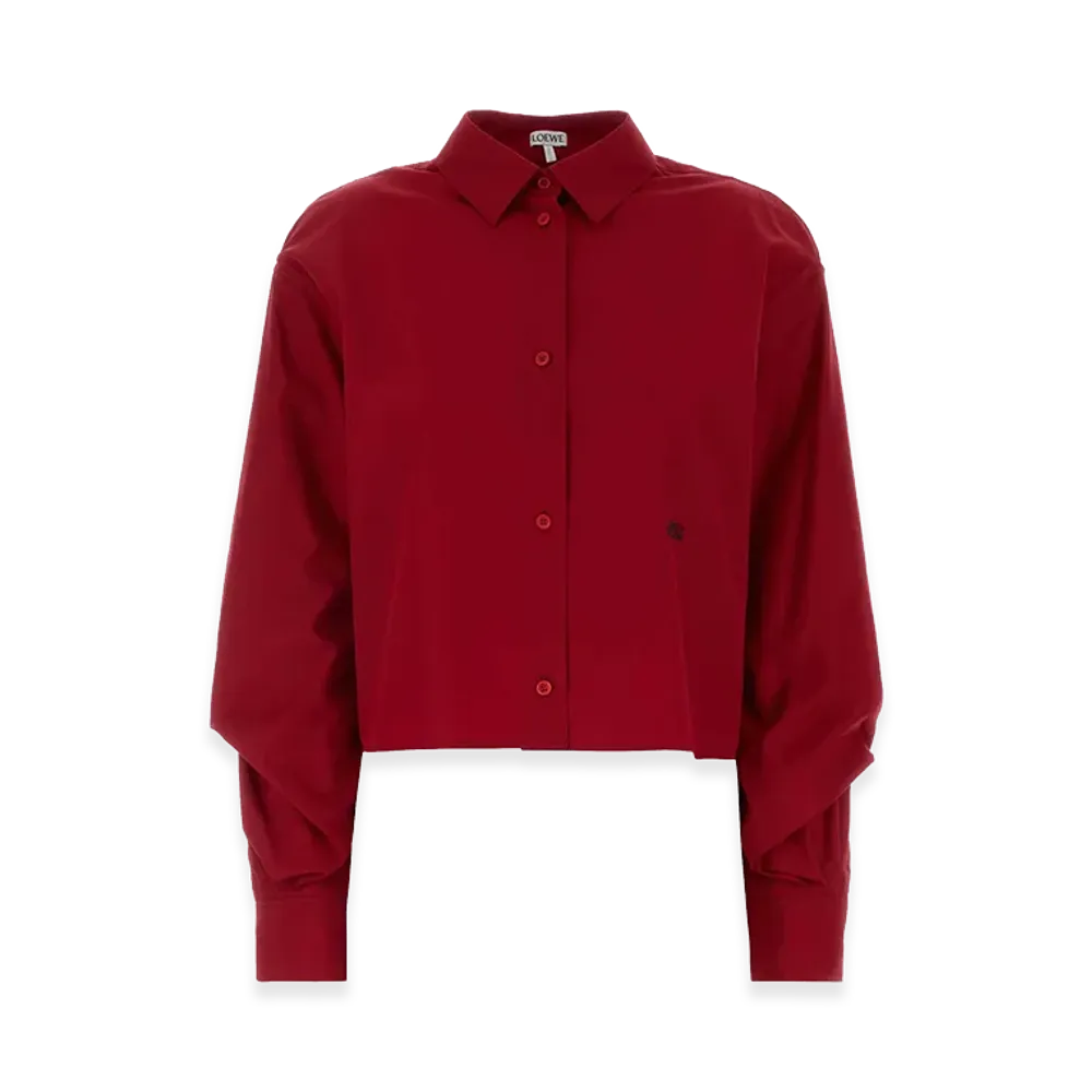 LOEWE Women's Poplin Shirt "Red"