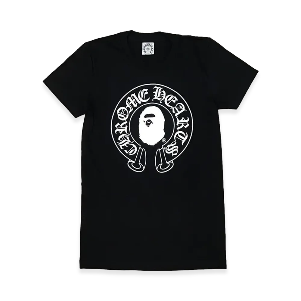 Chrome Hearts x A Bathing Ape Women's Horseshoe S/S T-Shirt "Black"