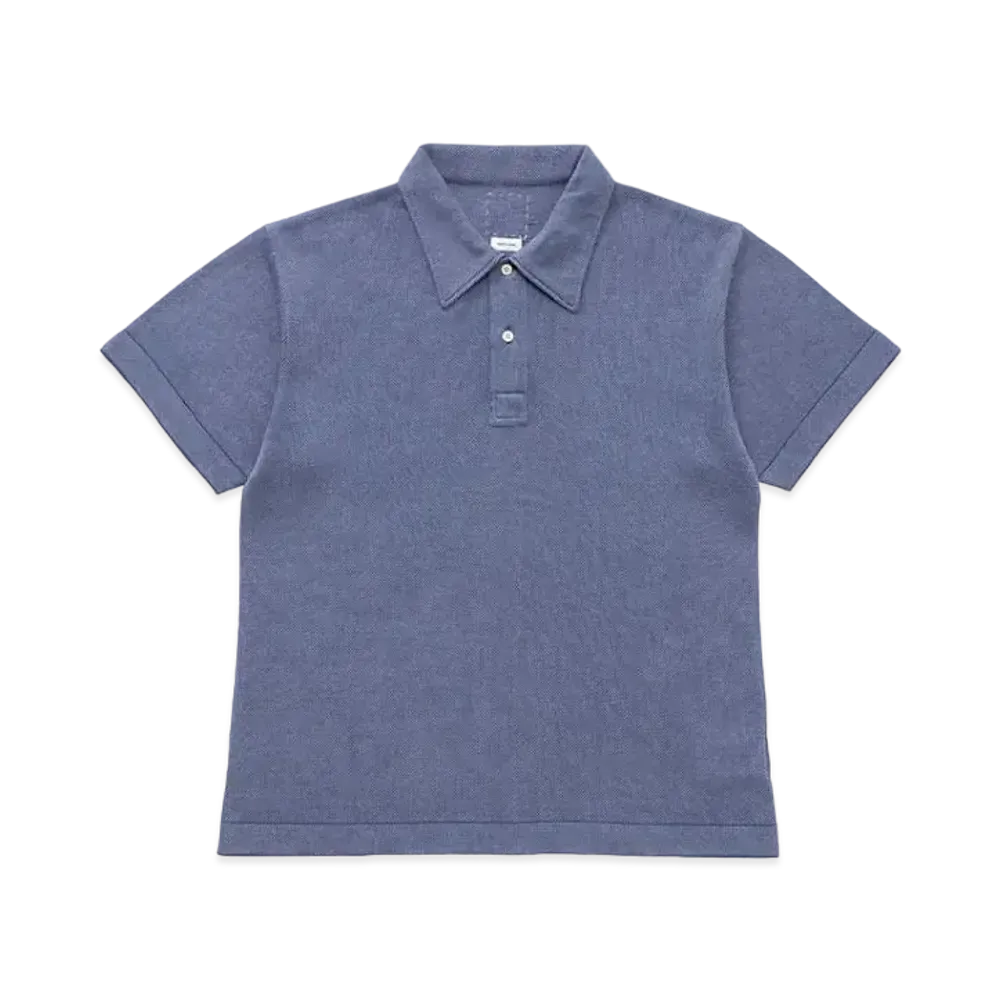 visvim Polo Shirt Knit S/S (SIc) "Blue"