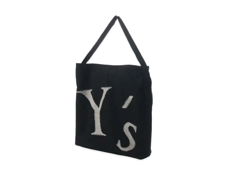 Yohji Yamamoto Y's GABARDINE NEEDLE PUNCH Y's BIG TOTE "Black/White"