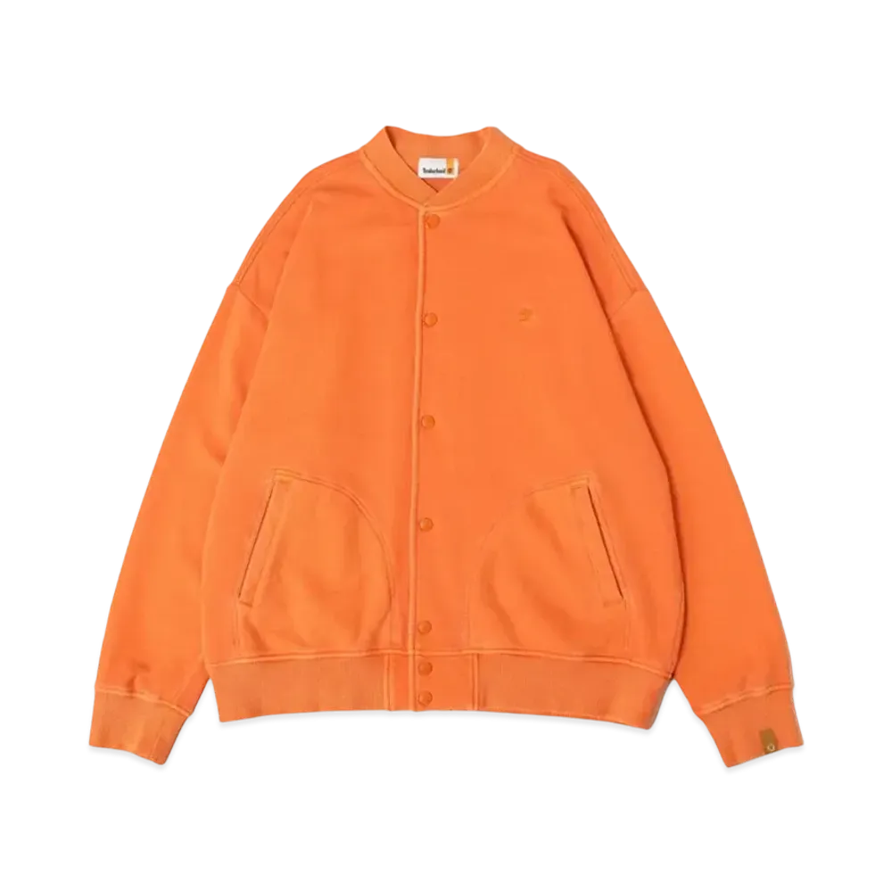 Timberland Allgender Front Snap Sweat "Red Orange"