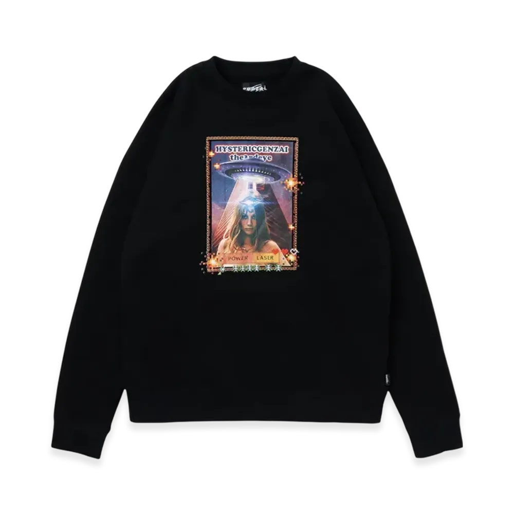 HYSTERIC GLAMOUR x Genzai Power Laser Sweat "Black"