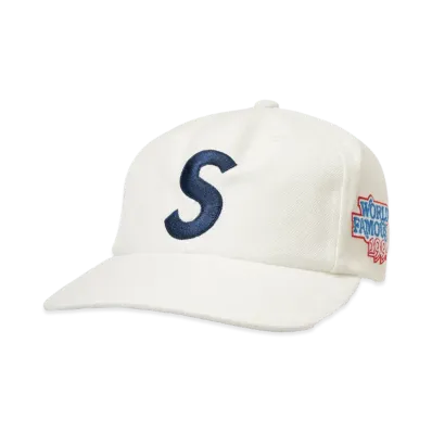 Supreme World Famous S Logo 6-Panel (26SS) "White"