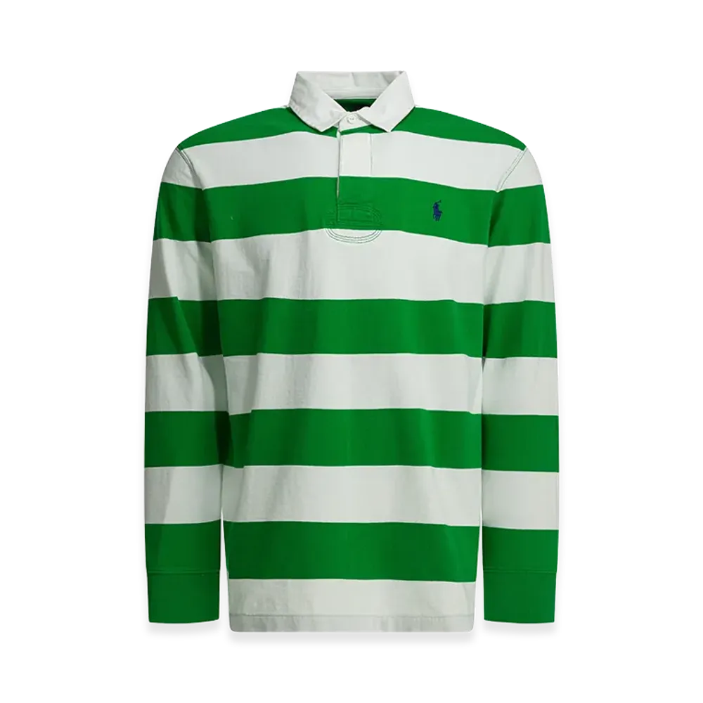 Polo Ralph Lauren Polo Shirt With Buttons And Logo "Green/White"