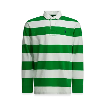 Polo Ralph Lauren Polo Shirt With Buttons And Logo "Green/White"
