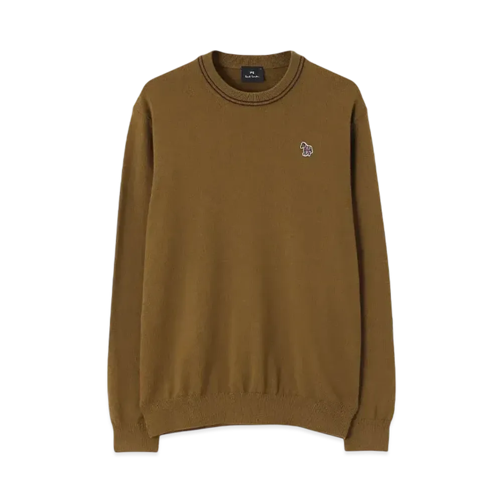 Paul Smith Sports Stripe Zebra Crew Neck Knit "SandBrown"