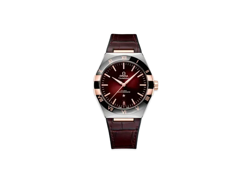 OMEGA Constellation Co-Axial Master Chronometer 41MM "Stainless Steel/Sedna Gold/Red" 131.23.41.21.11.001