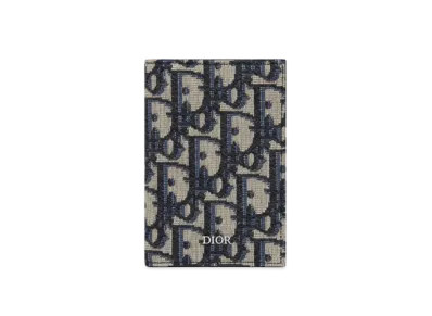 Dior Two-Fold Card Holder Dior Oblique Jacquard "Beige"