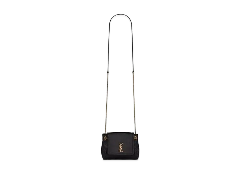 SAINT LAURENT Mini Nolita In Lambskin "Black"