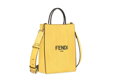 FENDI Shopping Bag Small Leather Bag "Yellow"