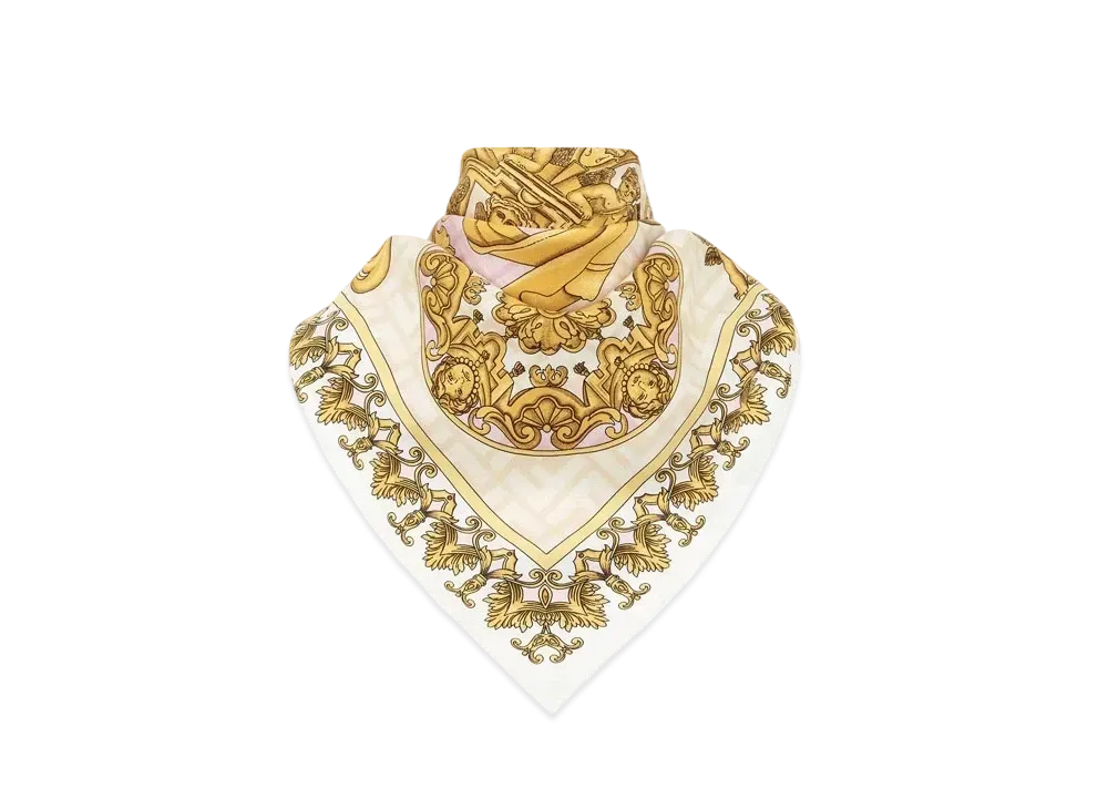 FENDI x Versace Fendace Multicolor Silk Foulard "Multicolor"