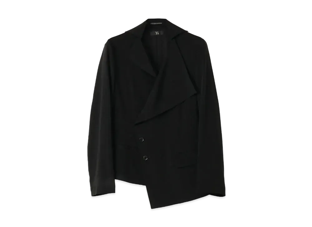 Yohji Yamamoto Y's DECYNE SQUARE ASYMMETRICAL JACKET "Black"