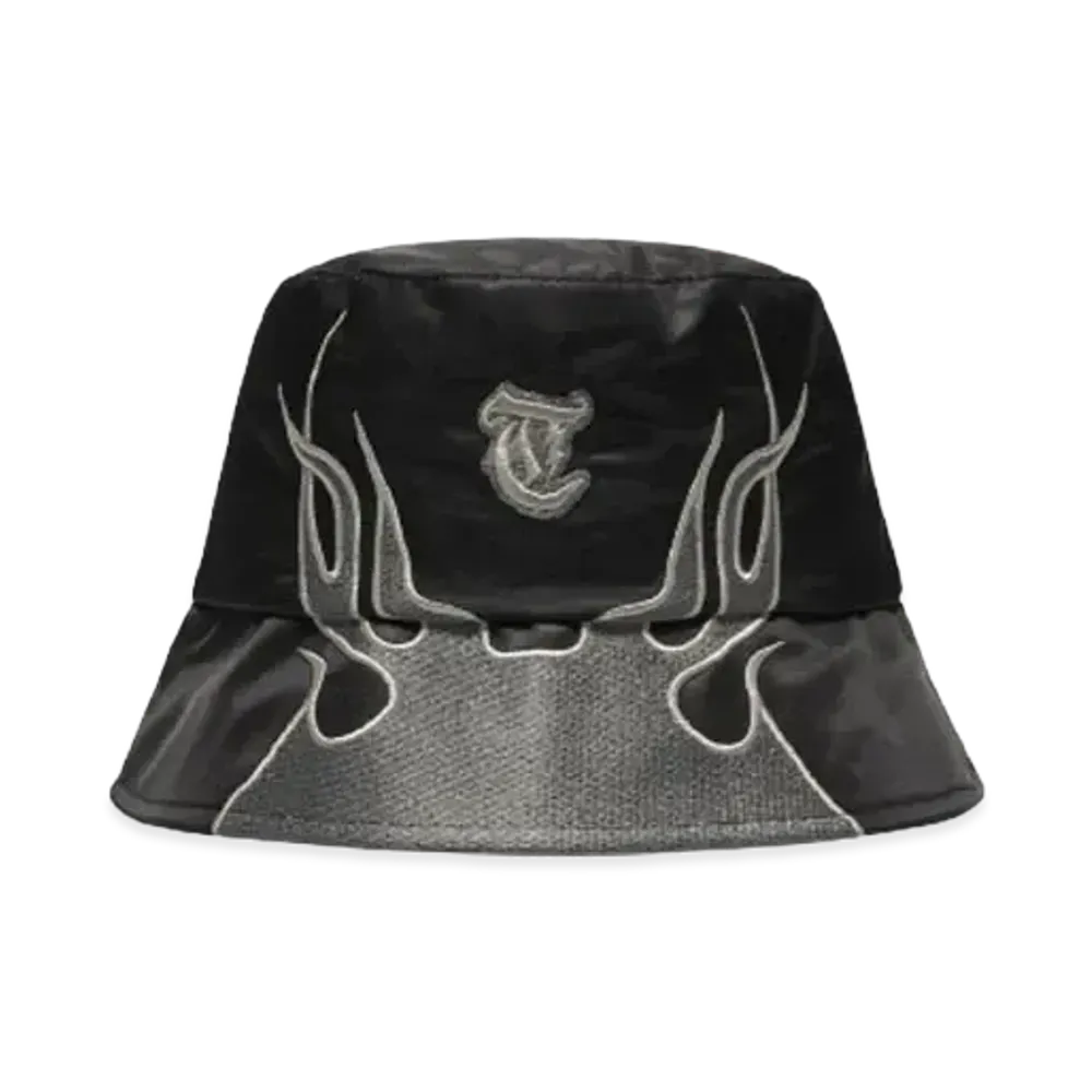 T.C.R BY TOUCHER FLAME NYLON BUCKET HAT "BLACK"