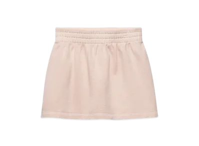 PRADA Women's Cotton Fleece Miniskirt "Peach"