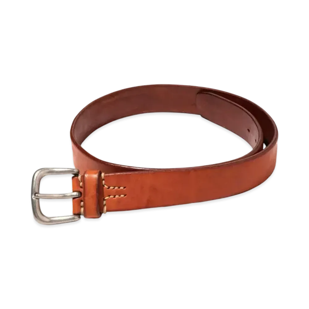 THE REAL McCOY'S Joe Mccoy Bend Leather Belt "Brown"