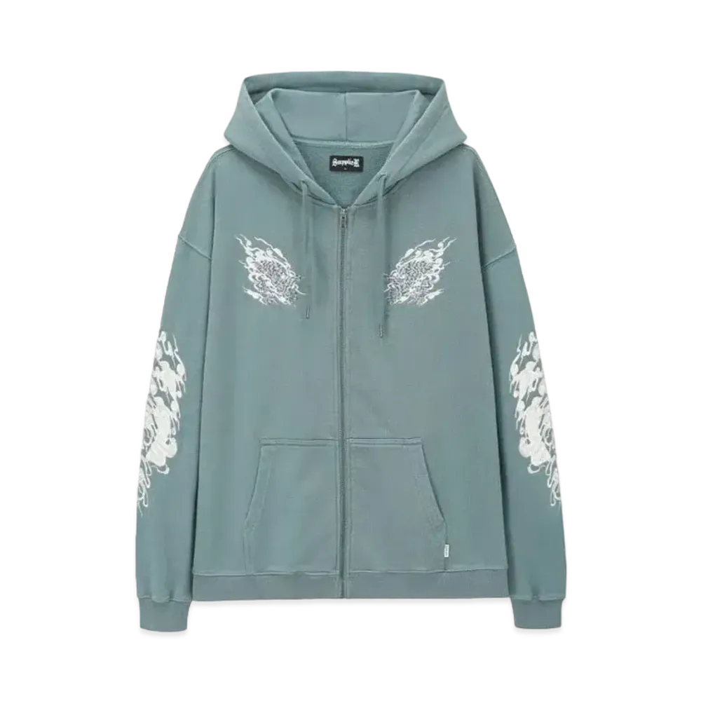 SUPPLIER Wagmi Karasu Zip Hoodie "Mint"