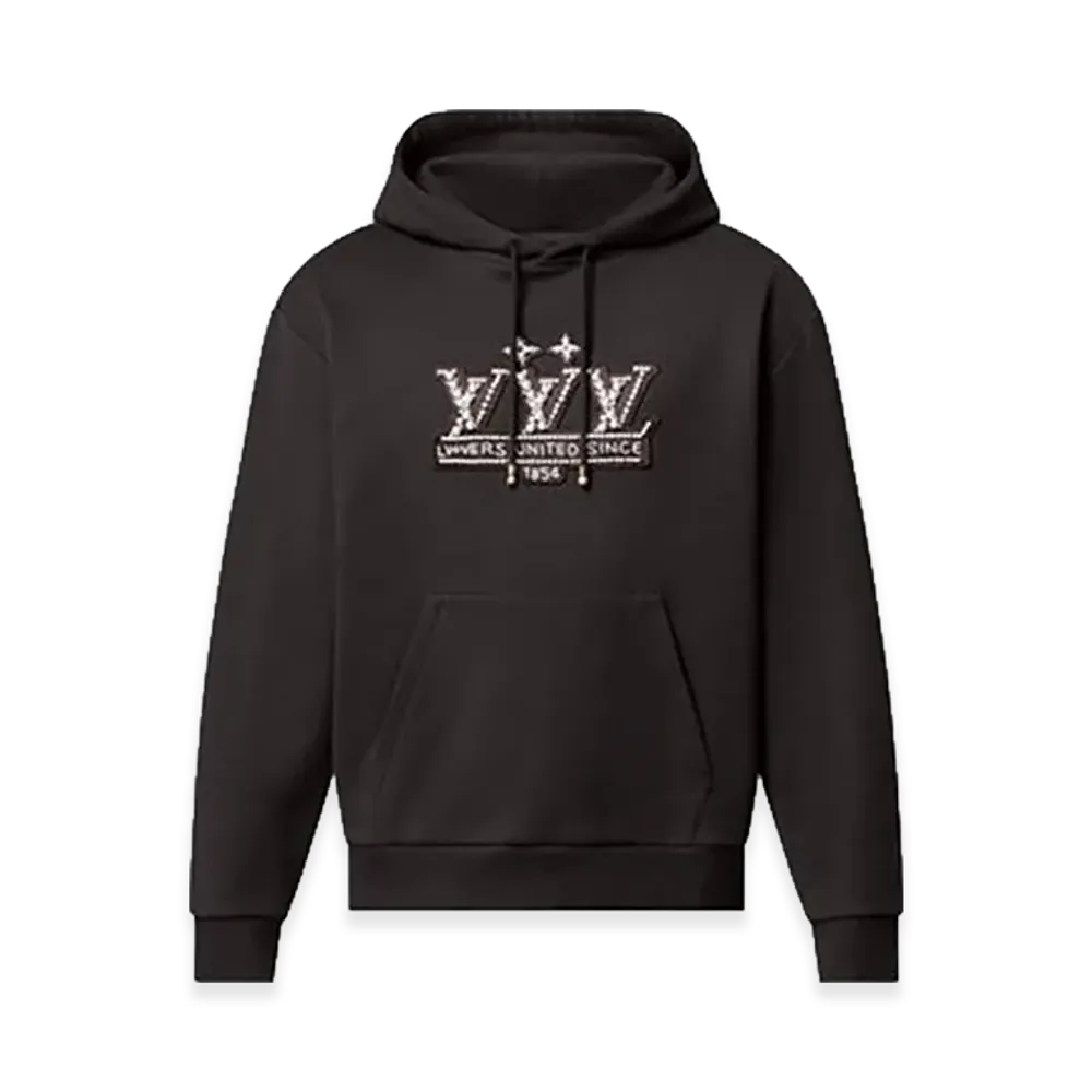 Louis Vuitton Pearl Embellished Hoodie "Black"