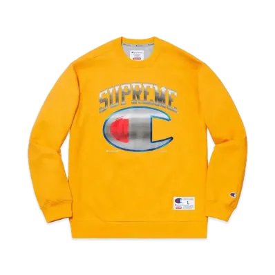 Supreme x Champion Chrome Crewneck "Gold"