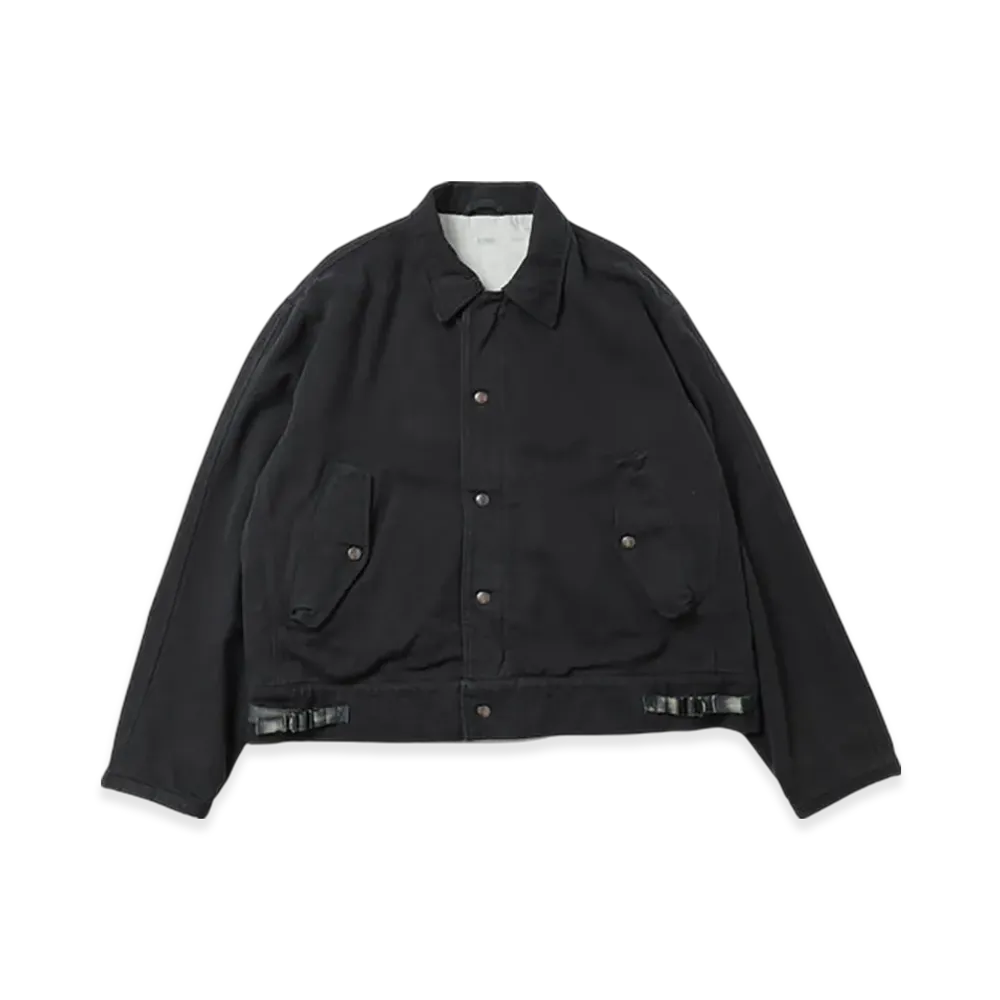 A.PRESSE Silk Nep Type A-1 Jacket "Black"