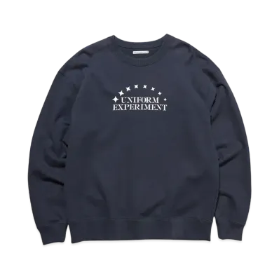 uniform experiment Stencil Logo Sweatshirt "Navy"