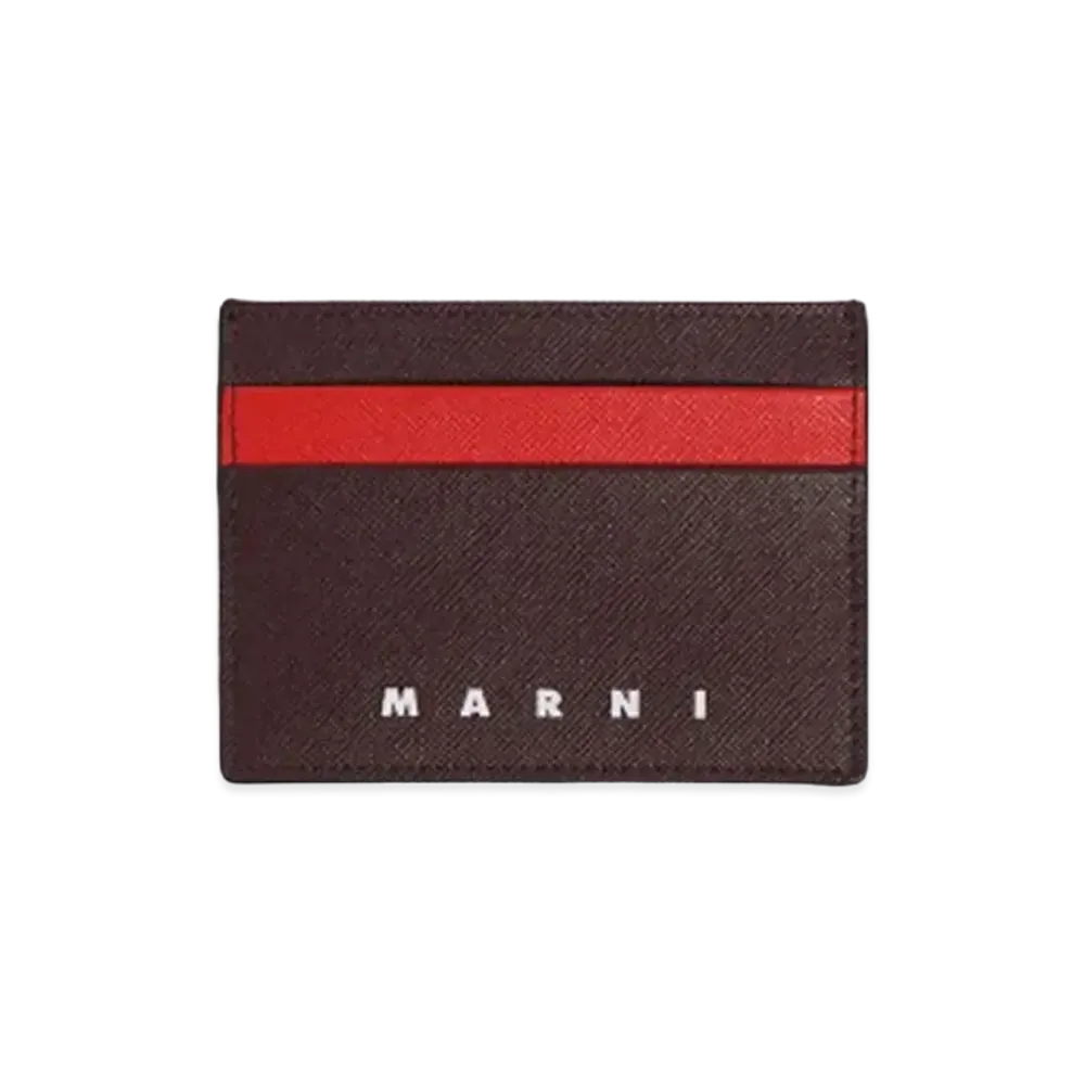 MARNI C/C HOLDER "CHOCOLATE/ARBUTUS"