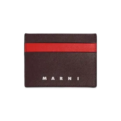 MARNI C/C HOLDER "CHOCOLATE/ARBUTUS"
