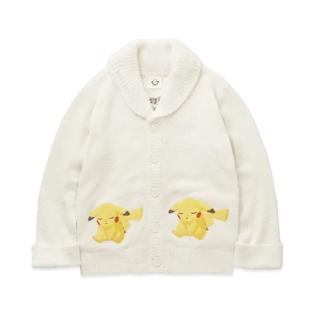 GELATO PIQUE x Pokemon Sleep Unisex Babymoko Jacquard Shawl Cardigan "Ivory"