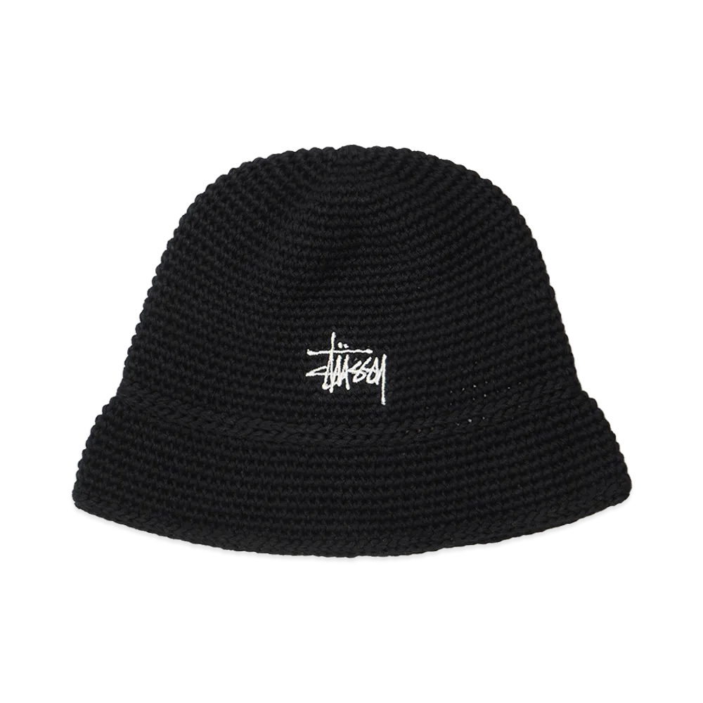 Stussy Basic Knit Bucket Hat "Black"