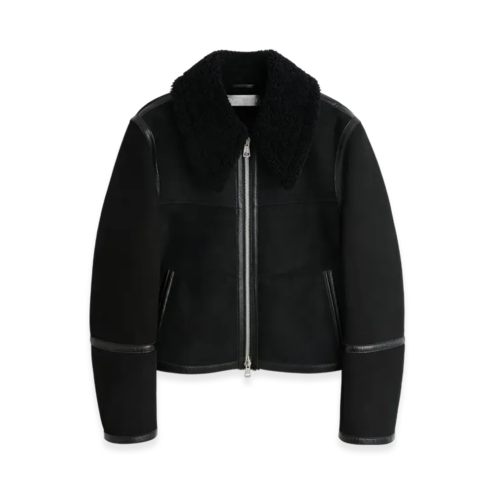 OUR LEGACY Women's Pilot Jacket "Black Shearling"